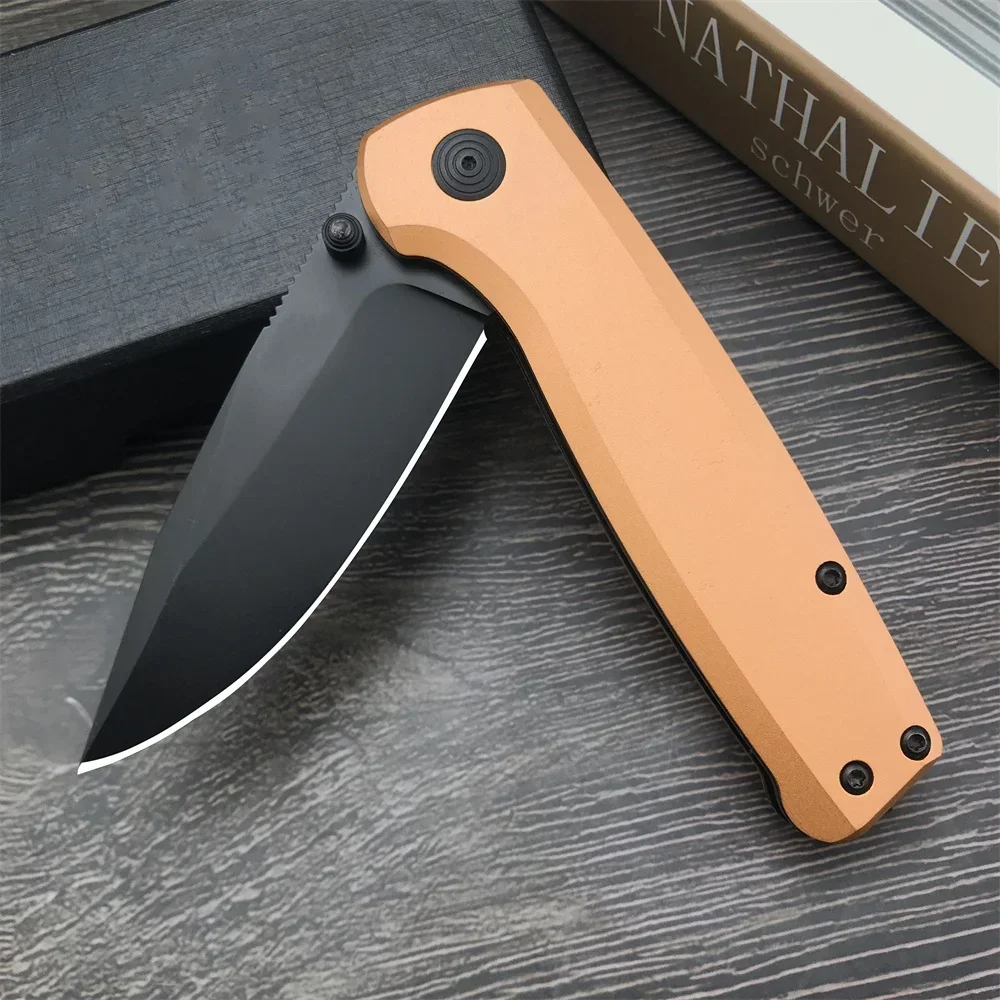 

ETRMIMUS Daily Carry Folding Pocket Knife 8Cr13Mov Blade Aluminum Alloy Handle Tactical Survival Knives Camping Hunting Tool