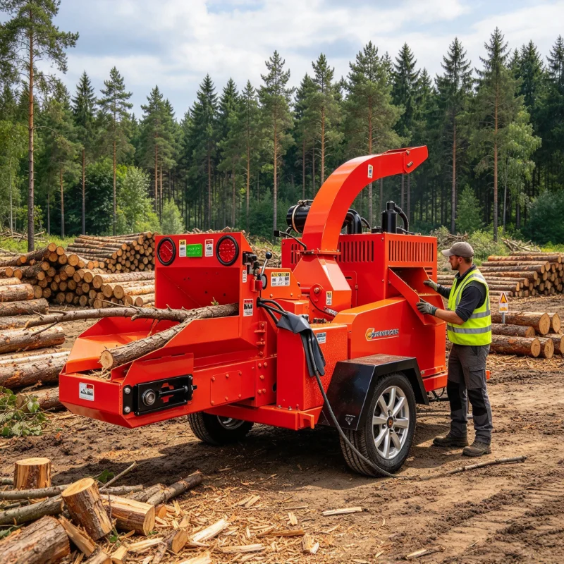Manufacturer 35HP 102HP 122HP Diesel Diesel Wood Chipper Shredder Tree Branch Garden Wood Shredder Wood Crusher Factory Price