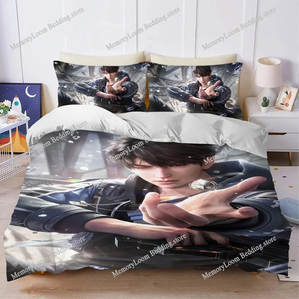 Hot Game Love and D-Deepspace Caleb Duvet Cover Set Bedding Soft Laundry Cotton Bed Four Seasons Student Dormitory Home Textile9