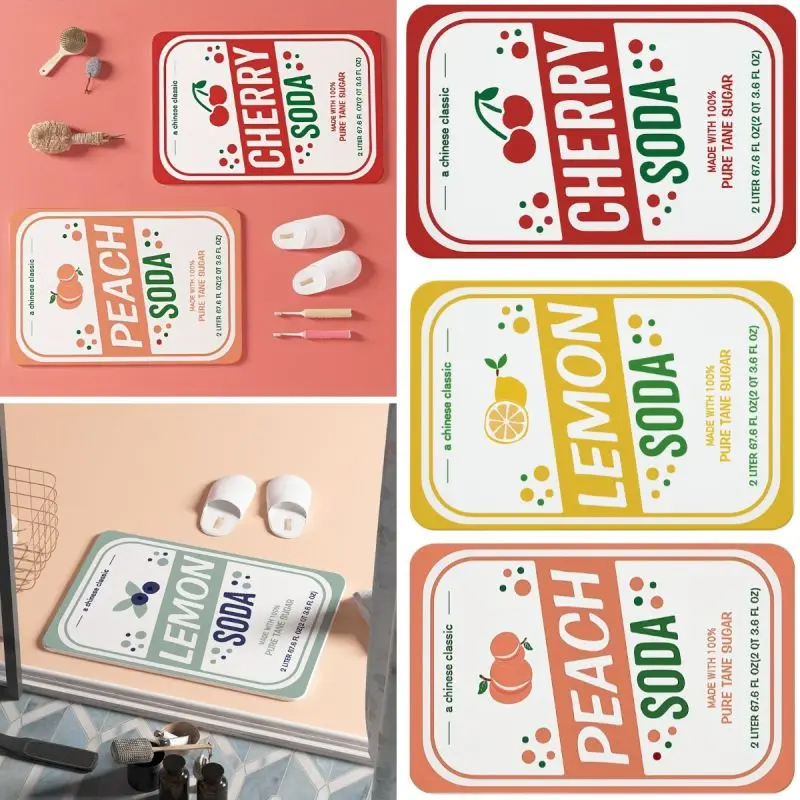 

Разноцветный диатомический супер впитывающий Противоскользящий коврик для пола, декоративные коврики для гостиной и ванной комнаты