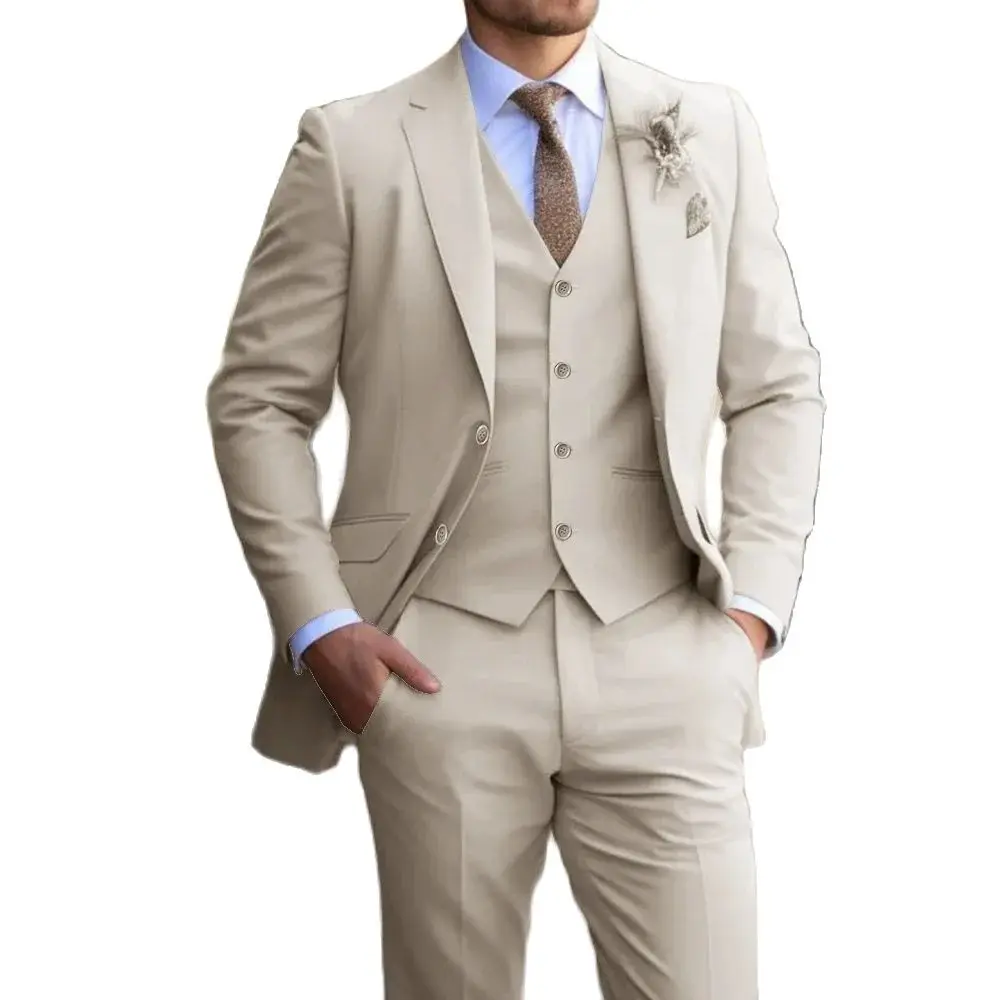 

Suit 3-piece Classic men's fashion slim-fit suit Vest Pants suit Men's dress Casual Dress Formal Business wedding