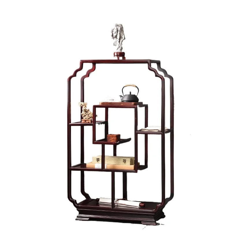 

Mahogany Furniture Duobao Pavilion Solid Wood Chinese Bogu Rack Sour Branch Wood Antique Shelf