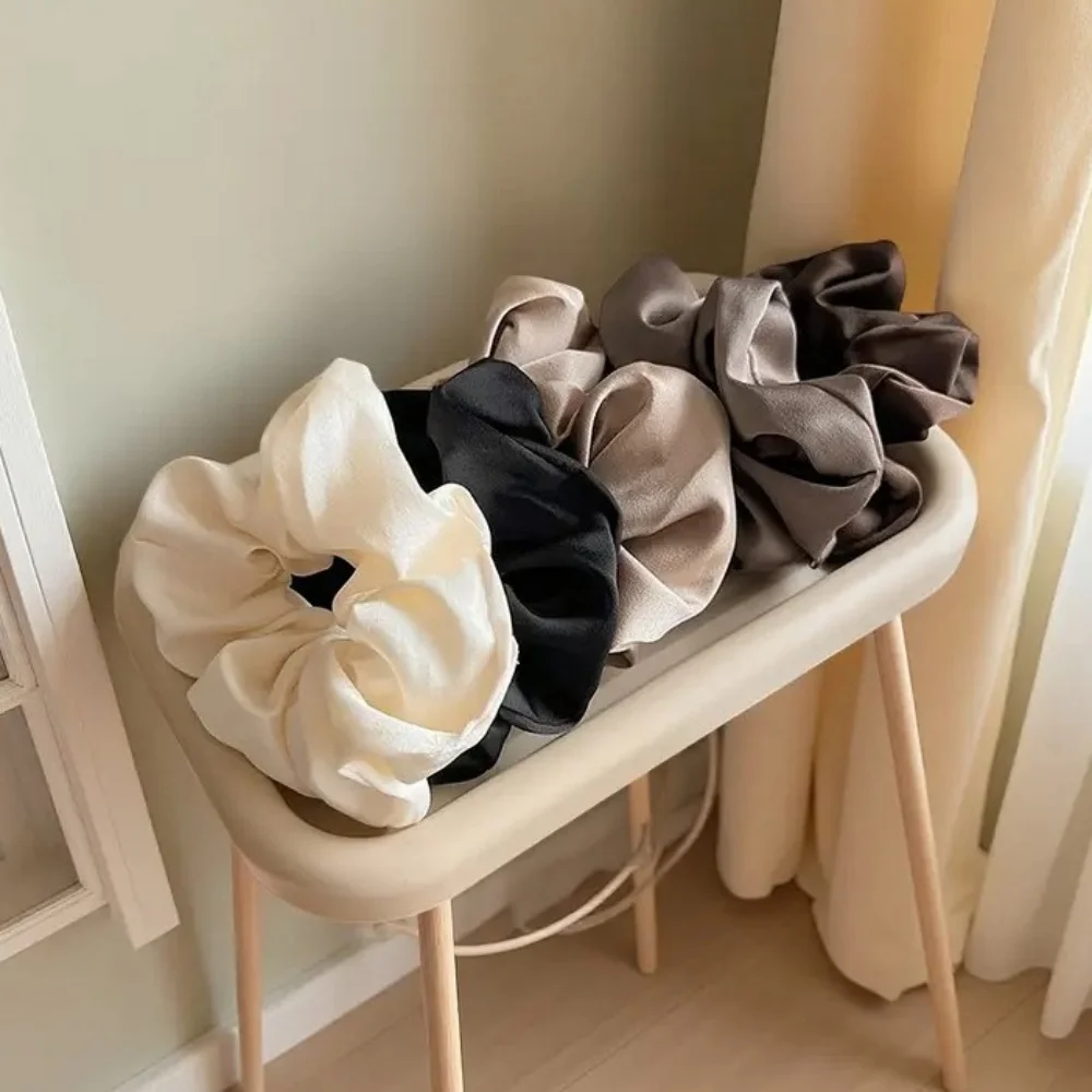 

Набор из 5 атласных резинок для волос - многофункциональные эластичные повязки на голову, стильные тканевые кольца для волос, подходят для вечеринок и путешествий, для женщин