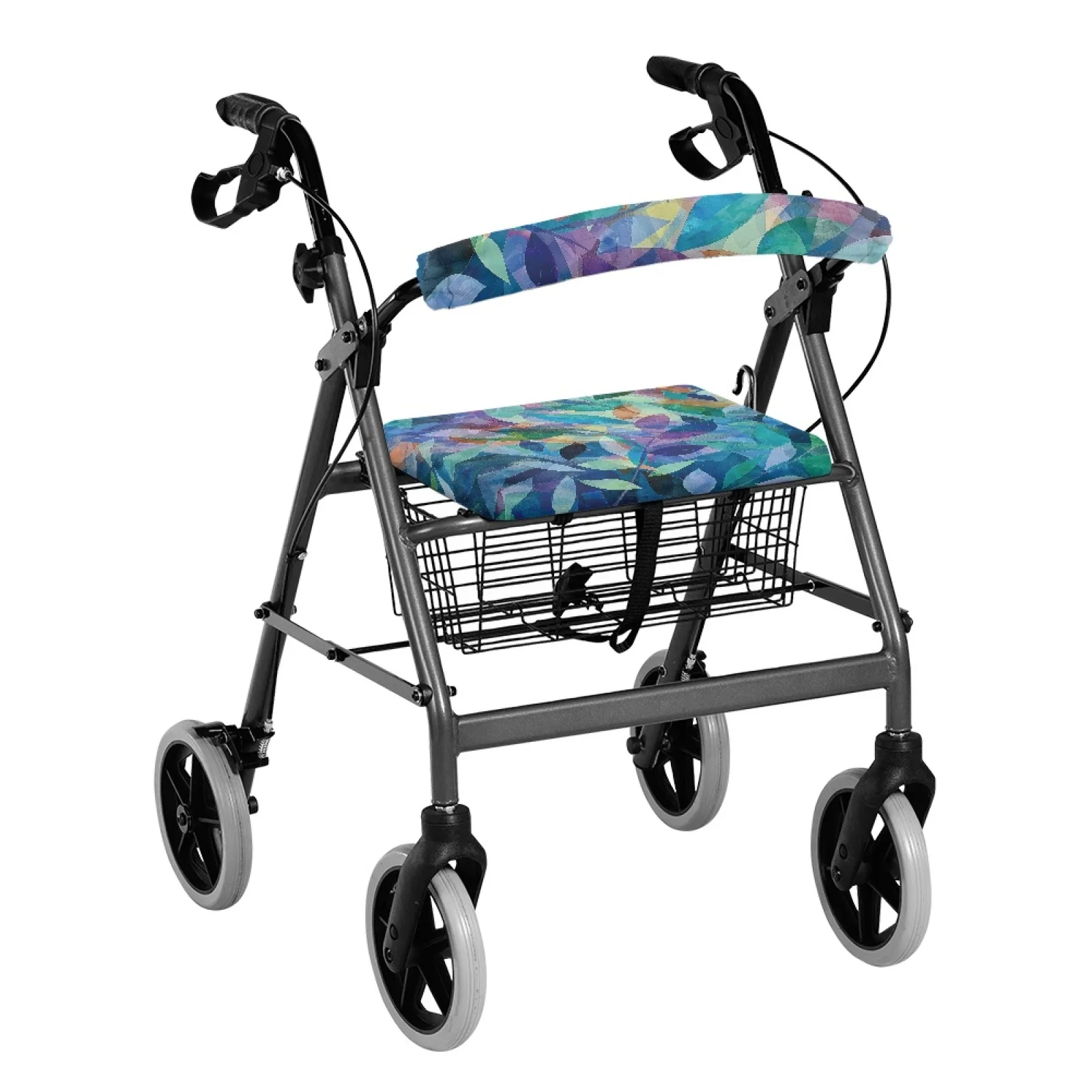 Coloranimal Washable Sun & Dust Protector 2 Pcs Rollator Seat Back Covers for Friends for Travel Leaf