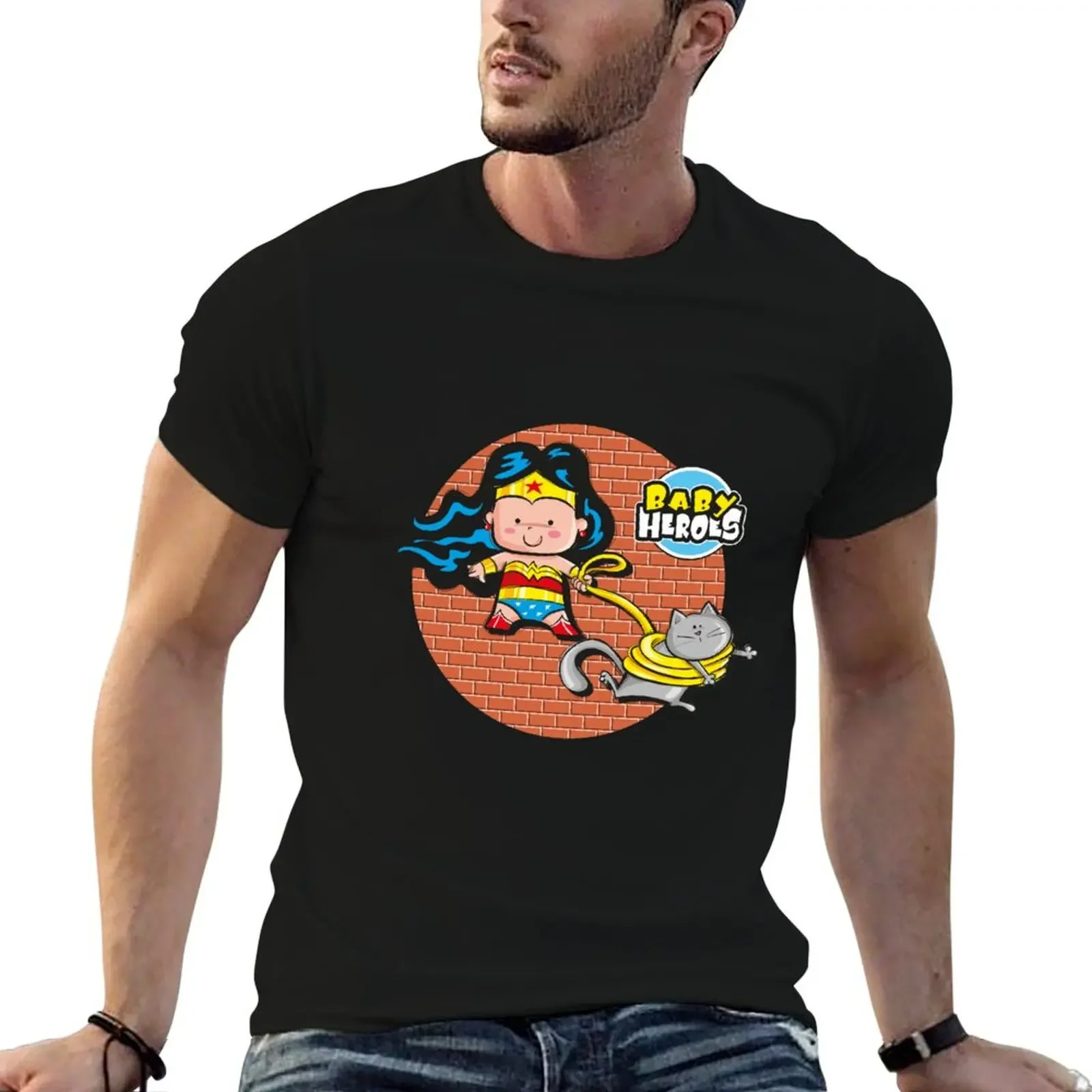 Baby Heroes - WonderBaby T-Shirt cheap stuff anime blacks tees black t-shirts for men