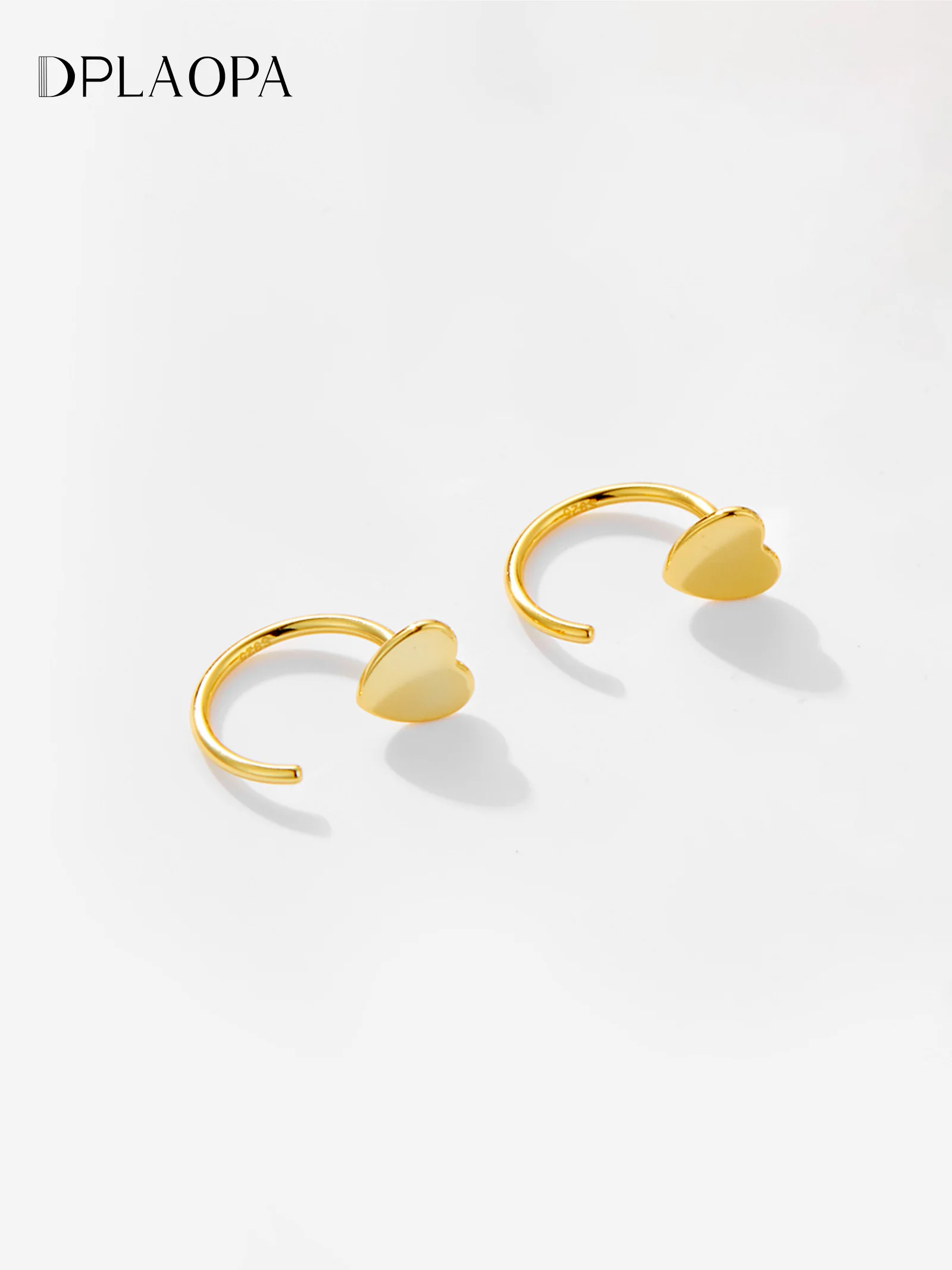

DPLAOPA 925 пробы серебряные золотые простые серьги-каффы без пирсинга серьги-каффы серьги ювелирные изделия