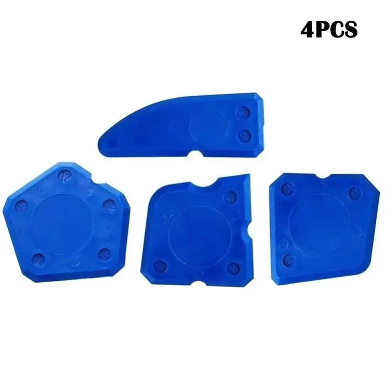 4-Piece Silicone Caulking Tool Set - Versatile, Easy Clean-up, & Professional Sealant Spreading