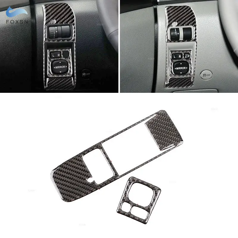 Car Interior Accessories Headlight Switch Panel Trim Soft Carbon Fiber Decorative Sticker For Subaru Impreza 2009 2010 2011
