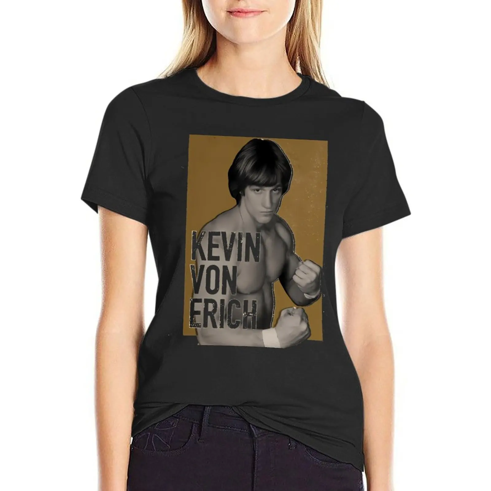 

Kevin Von Erich T-Shirt anime tops customs design your own summer clothes t-shirt dress for Women sexy