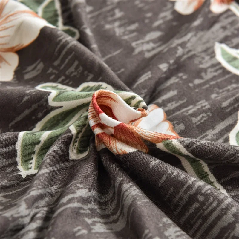 Floral Printed Bench Cover Stretch Piano Stool Covers Rectangle Hotel Bed Long Stool Cover Bench Protector Slipcover Dining Room