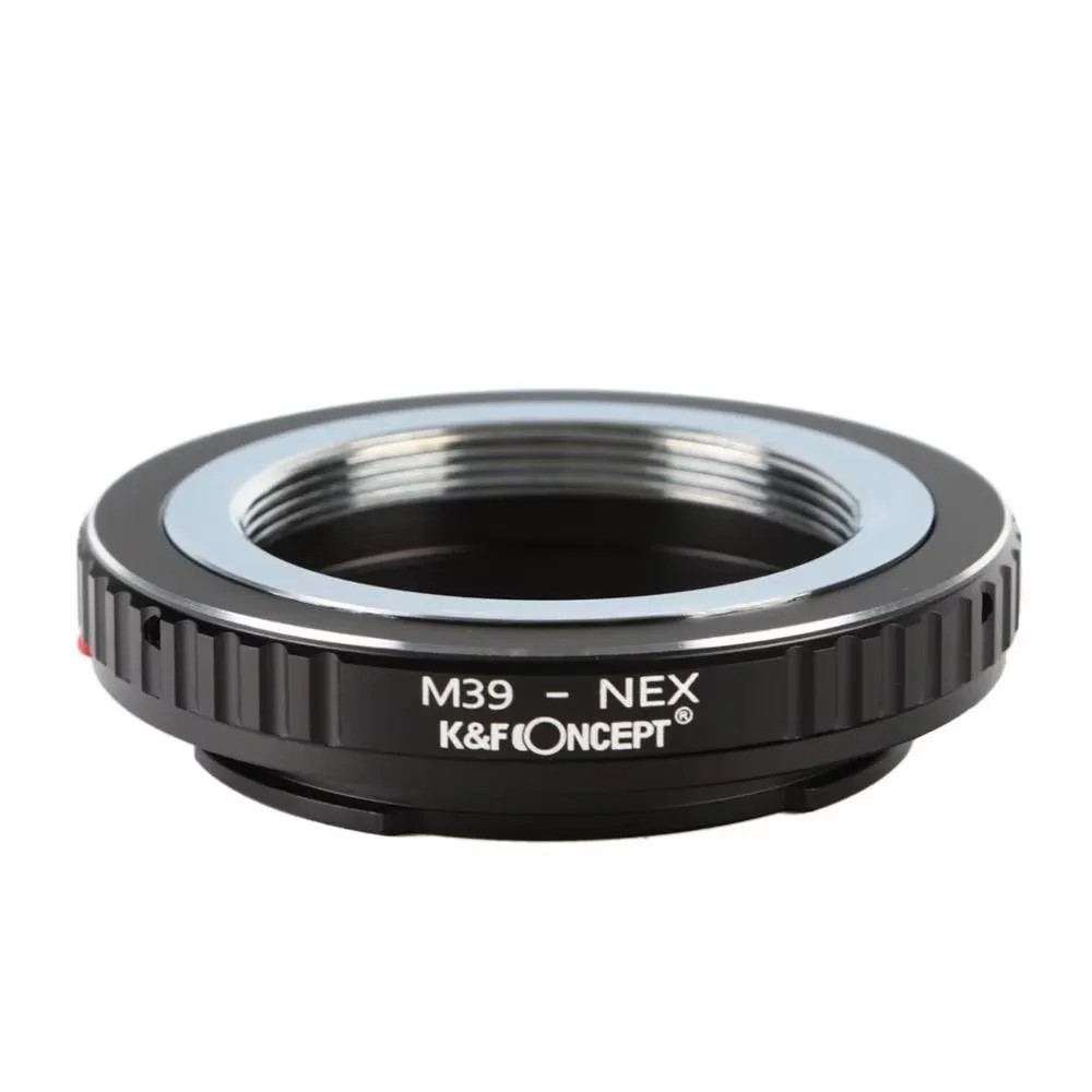 Adaptador K & F Concept M39-NEX para lente de montura Leica M39 a Sony NEX E mount A6400 A6300 A7R2 A3000 A7R3 A6000 adaptador de lente de cámara