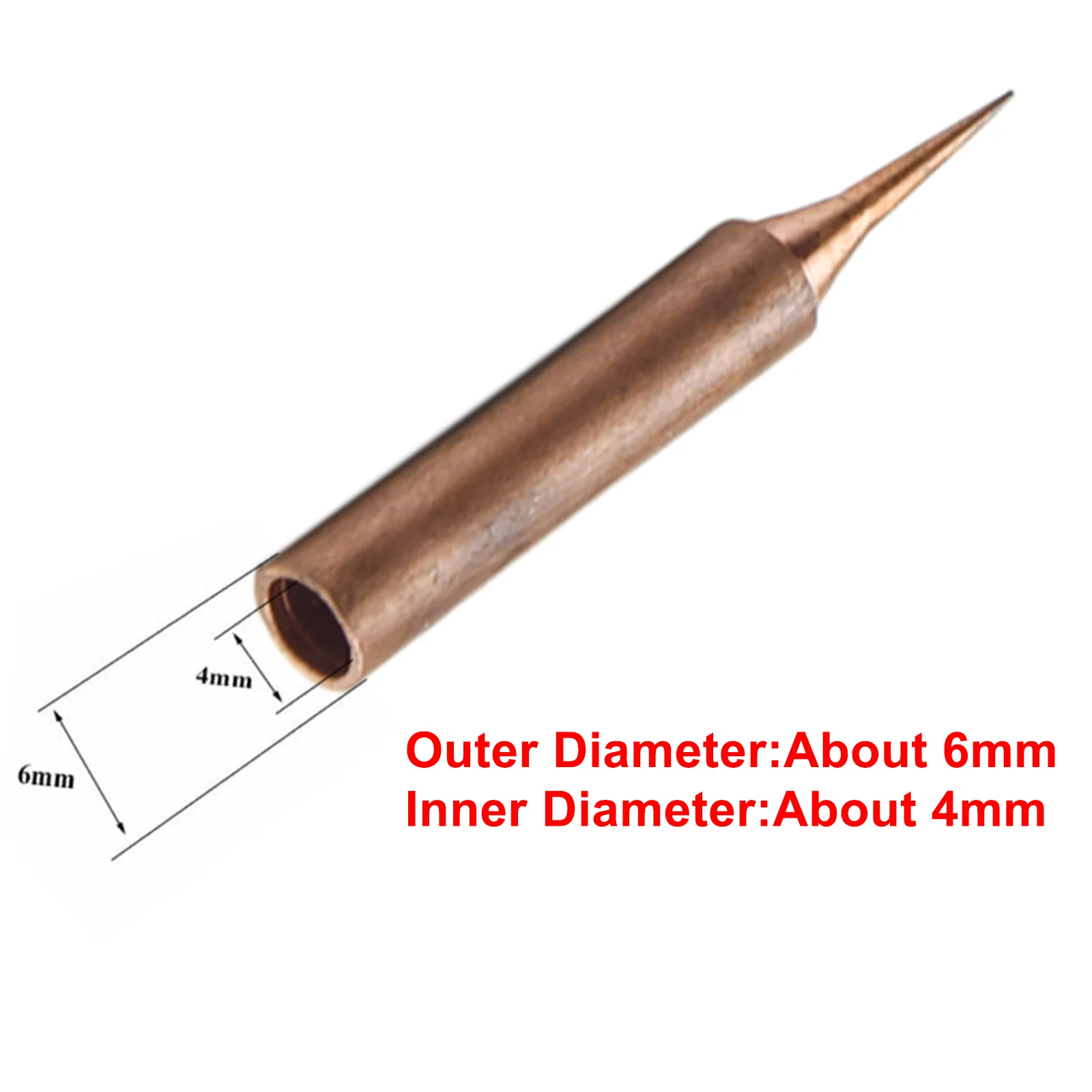 

Accessories Soldering Tip Series Solder Tip Tool 200°~480° Diamagnetic Head Lead-free Pure Soldering 900M-T Copper