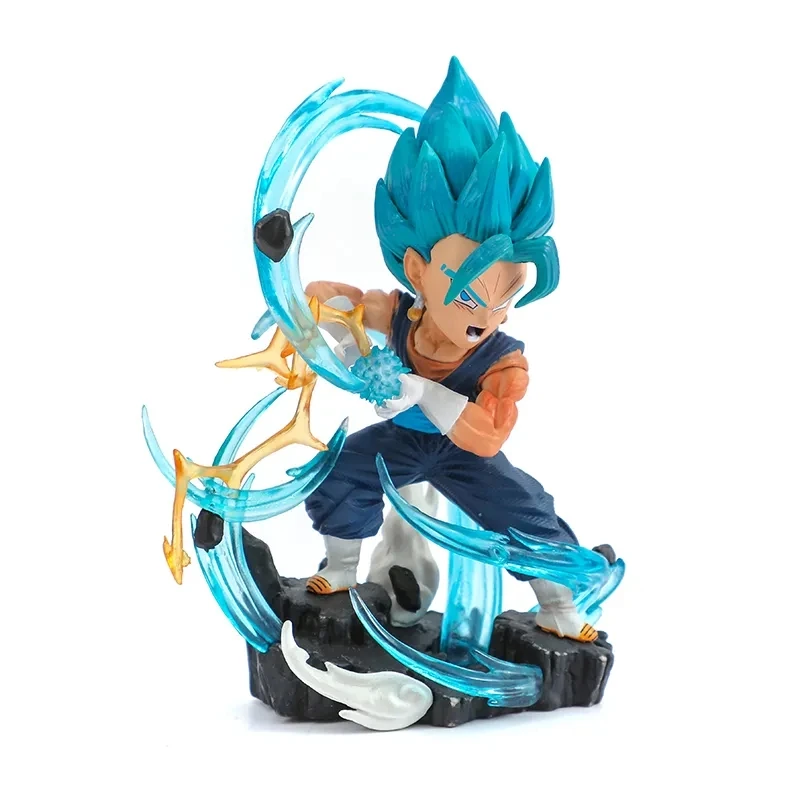 10CM Q Version Dragon Ball Z Anime Figurine WCF Vegeta Action Figures Mini Vegetto Figurine PVC Model Toys Collection Kids Gifts