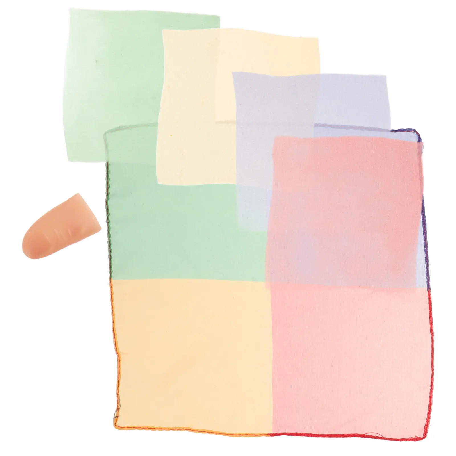 Disappearing Silk Fake Thumb Tip Magic Prop Realistic Finger Sleeve Close-Up Performance Stage Show Magic Accessories Illusion