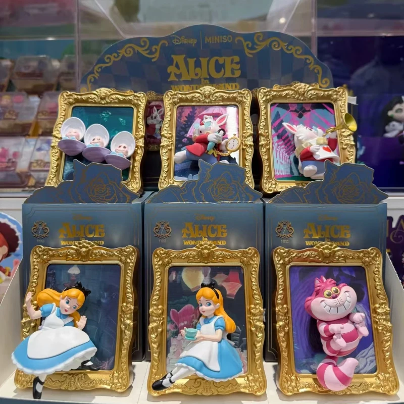 2025 Anime Officially Licensed MINISO Alice Art Museum Series Blind Box Princess Ornament Figurines Surprise Box Dolls Toy Gift