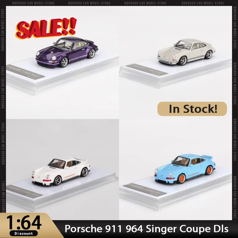 

New In Stock Zincit 1:64 Porsche 911 964 Singer Coupe Dls Alloy Limited Edition Diecast Porsche Ornaments Custom Toys Kids Gifts