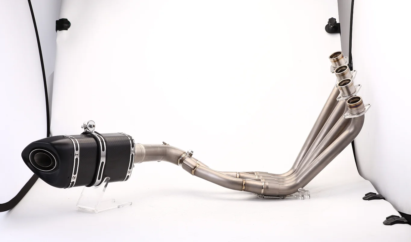Suitable for CBR650 CBR650R CBR650F titanium alloy front integrated exhaust slide on exhaust pipe escape motorcycle muffler carb