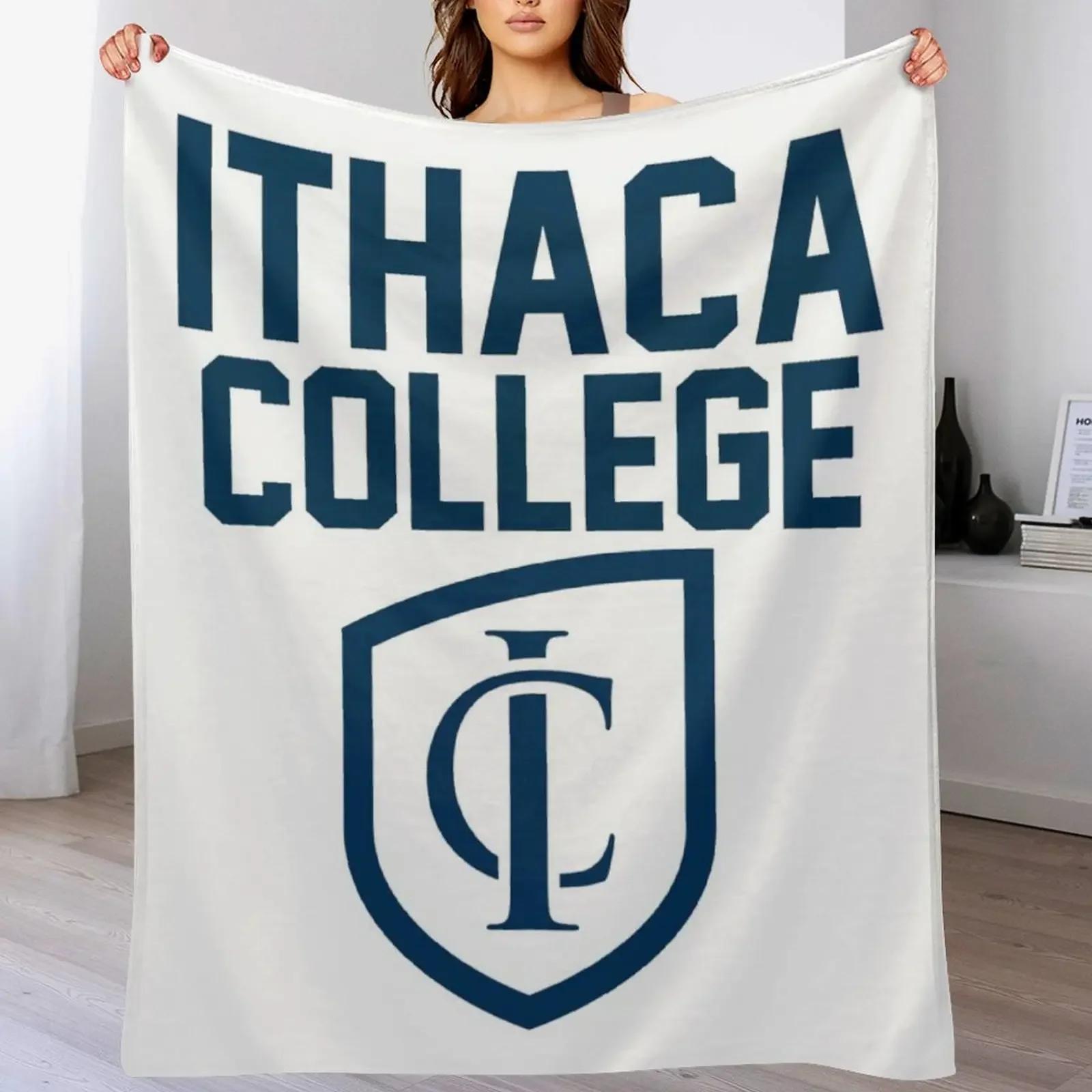 

Ithaca College Throw Blanket Plaid on the sofa Giant Sofa Luxury Throw Luxury Thicken Blankets