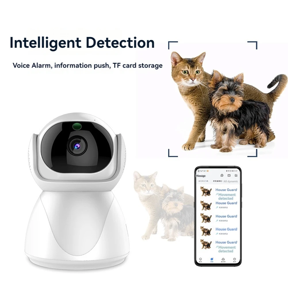 ABWZ-Indoor Security Camera For Home Baby Monitor Dog-Cat-Pet Cameras Surveillance Cameras With Night Vision