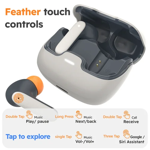 Imagen 2 del producto 5,4 Bluetooth TWS auriculares inalámbricos Bluetooth latencia Ultra baja micrófono Dual ENC cancelación de ruido en el oído auriculares Bluetooth