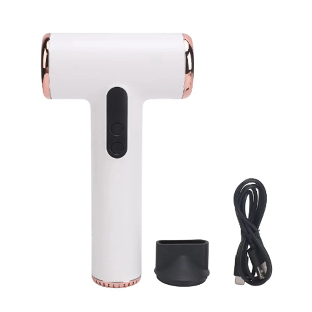 

HOT Cordless Hair Dryer 3 Speeds 3 Temp USB Rechargeable Portable Small Blow Dryer with Digital Screen for Dorm Camping