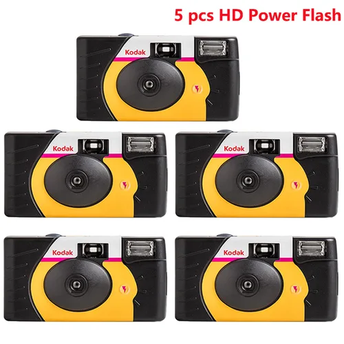 1-6 Uds Original 39 fotos Kodak HD Power Flash FunSaver cámara de película desechable de un solo uso Flash Manual ISO800 (diseño de caducidad2026)
