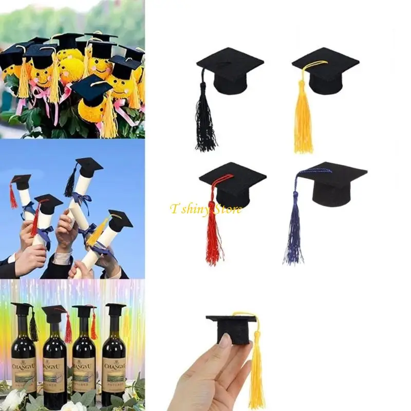 

N58F Adjustable Felts Scholar Hat Perfect For Role Play And School Functions