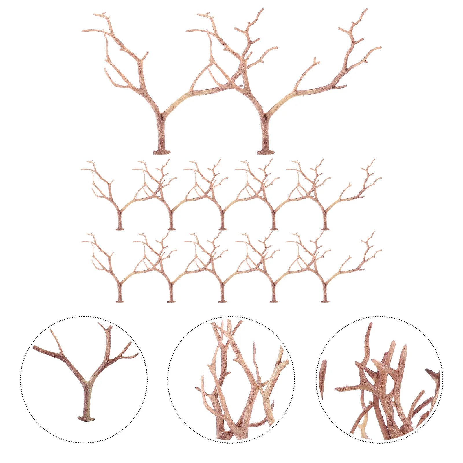 

12Pcs Artificial Antler Shaped Branches Plastic Dry Tree Twigs Vase Filling Decorative Branches for Home Decor
