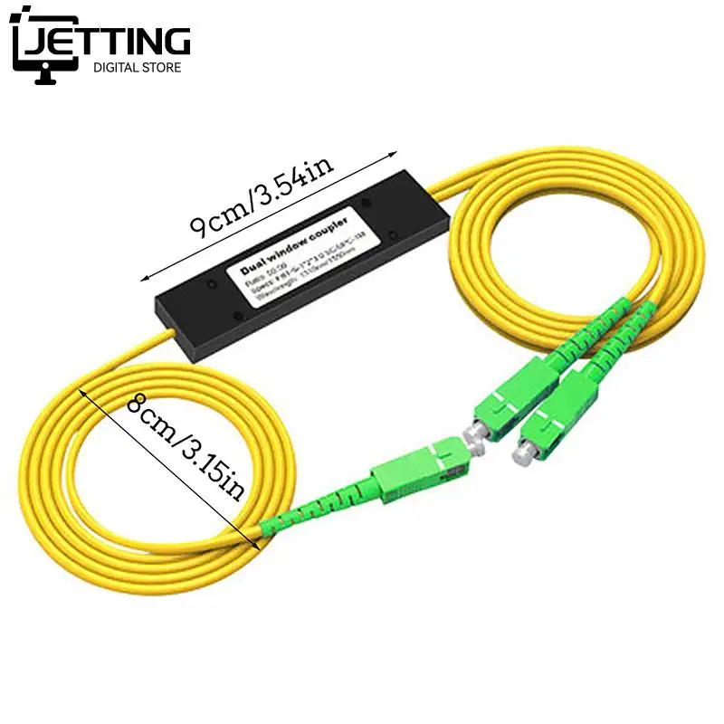 1Pc 1x2 FTTH Fiber Optic Splitter 1 Point 2 Fiber Optic Splitter Box Tapered 1 To 2 Splitter Box SC/APC Computer Accessories