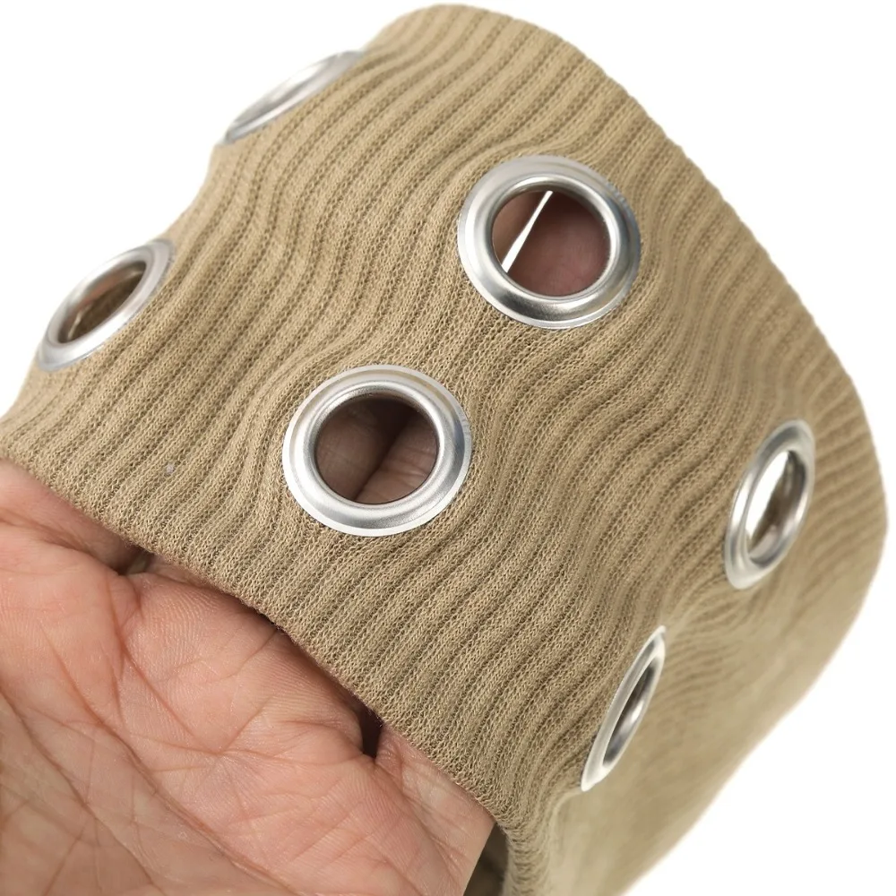 الثقوب المعدنية روك عصابة رأس واسعة مطاطا روك نمط الشرير حك بسط النسيج جوفاء خارج الثقوب عقال أسلوب فاسق