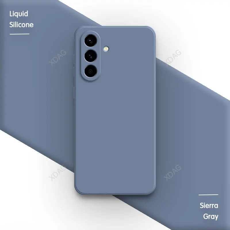 Handyhülle für Samsung Galaxy A57 A56 A55 A54 A37 A36 A26 A25 A24 A17 A16 5G Weiche Flüssig-Silikon Original Stoßfänger-Hülle Carcasas