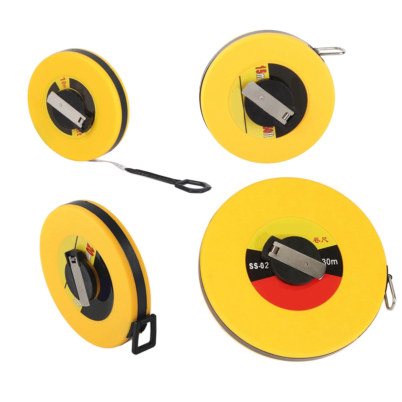 4 Types Site Measurement Fiberglass Tape Measure Soft Rulers Building Surveying Measuring Tool Fiberglass Tape Tape Measure