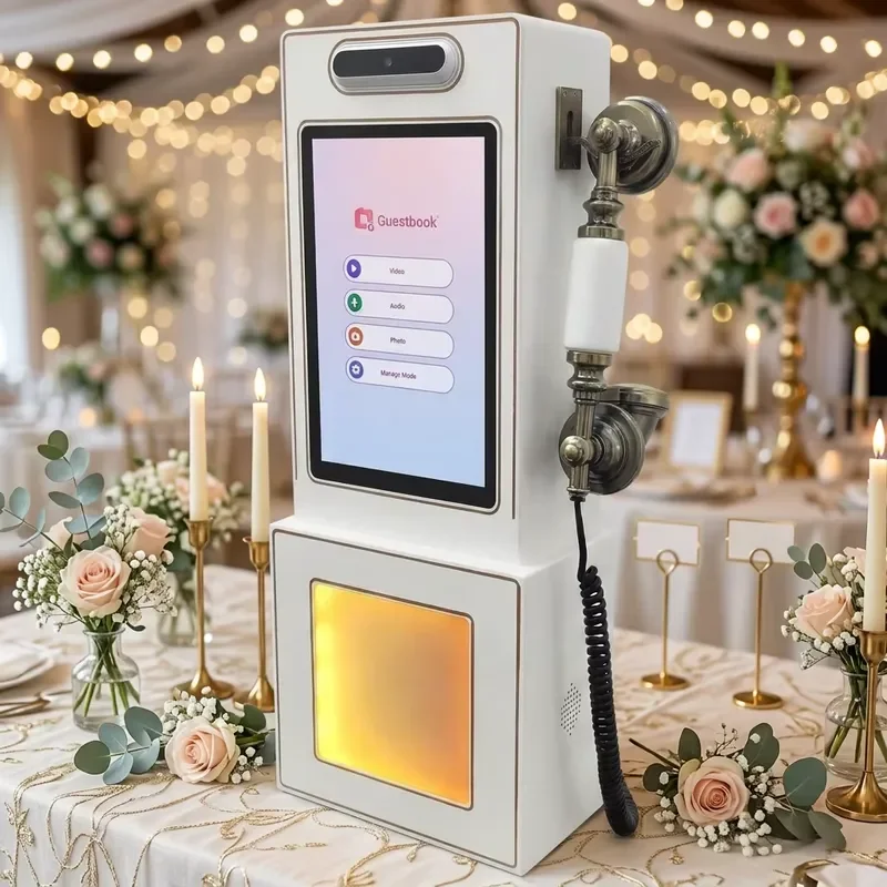 2026 New, High Quality, 10.1 Inch Touch Screen Video Audio Guestbook High Resolution Video Telephone with 64GB Storage