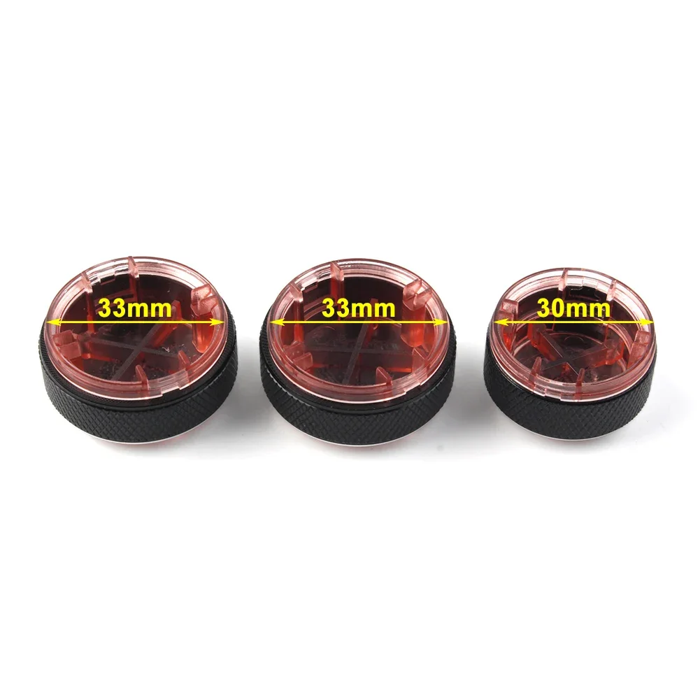 3Pcs Car Air Conditioning Heat Control Knob A/C Switch for VW POLO 9N 9N3 6R 2004 2005 2006 2007 2008 2009 2010 2011 2012 2013