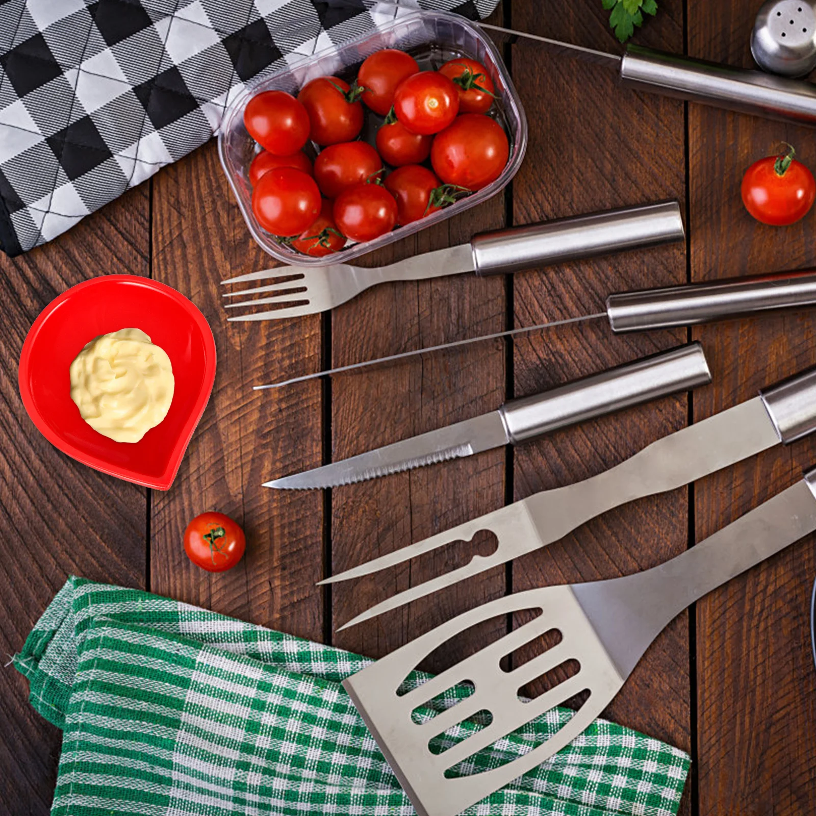 

1Set Sauce Dishes Melamine Multifunctional Home Restaurant Bar Use Stable Side Dish Bowls Sauce Dishes