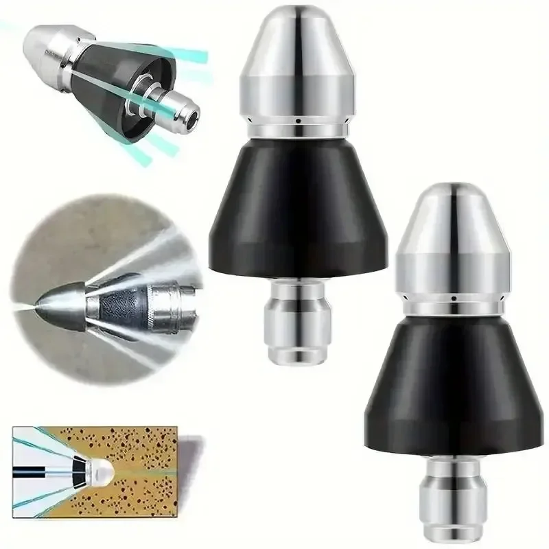 1PC  High-pressure Machine Cleaning Nozzles Quick Municipal Insertion Sewage Dredging Pipeline Cleaning Machine Nozzles