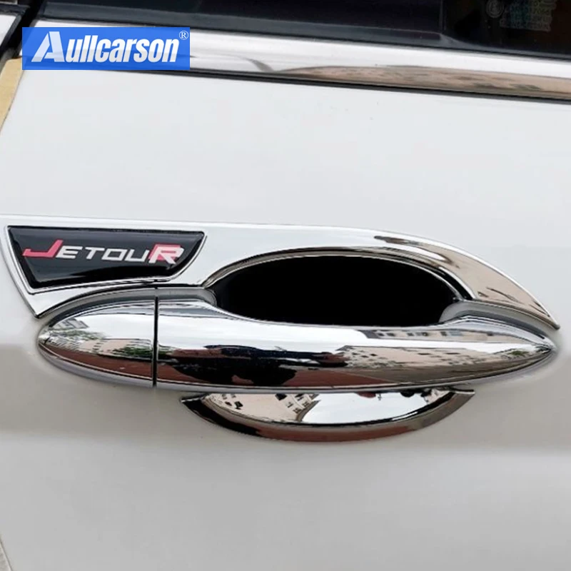 For Jetour X70 Plus 2024 2025 Chrome Door Handle Cover Trim Bowl Chromium Styling Full Coverage Accessories 8 Pieces