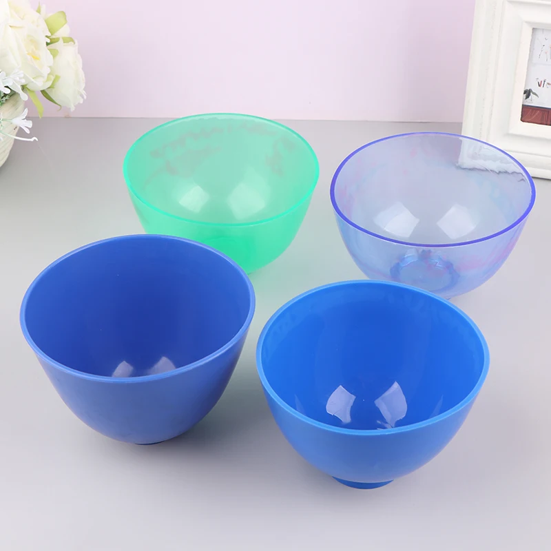 Dental Tool Materials Plaster Mixing Bowl Transparent Leather Colored Plastic Bowl Soft Rubber Bowl for Mixing Plaster