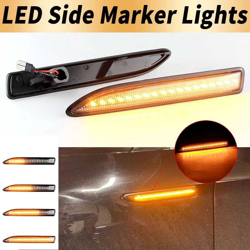 2PCS LED Side Marker Lights Canbus ​​For 2007-2015 Ford Mondeo Mk4 Hatchback Saloon Estate BA7 Turn Signal Lamps Car Accessories - view 2