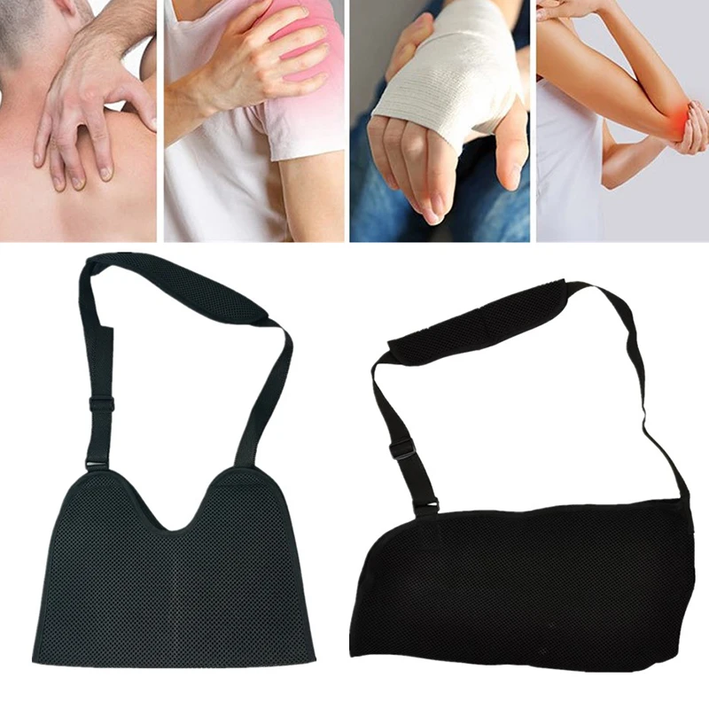 Breathable Arm Sling Adjustable Support Strap Lightweight Immobilizer For Injury Shoulder Elbow Wrist Rotator Cuff Women And Men