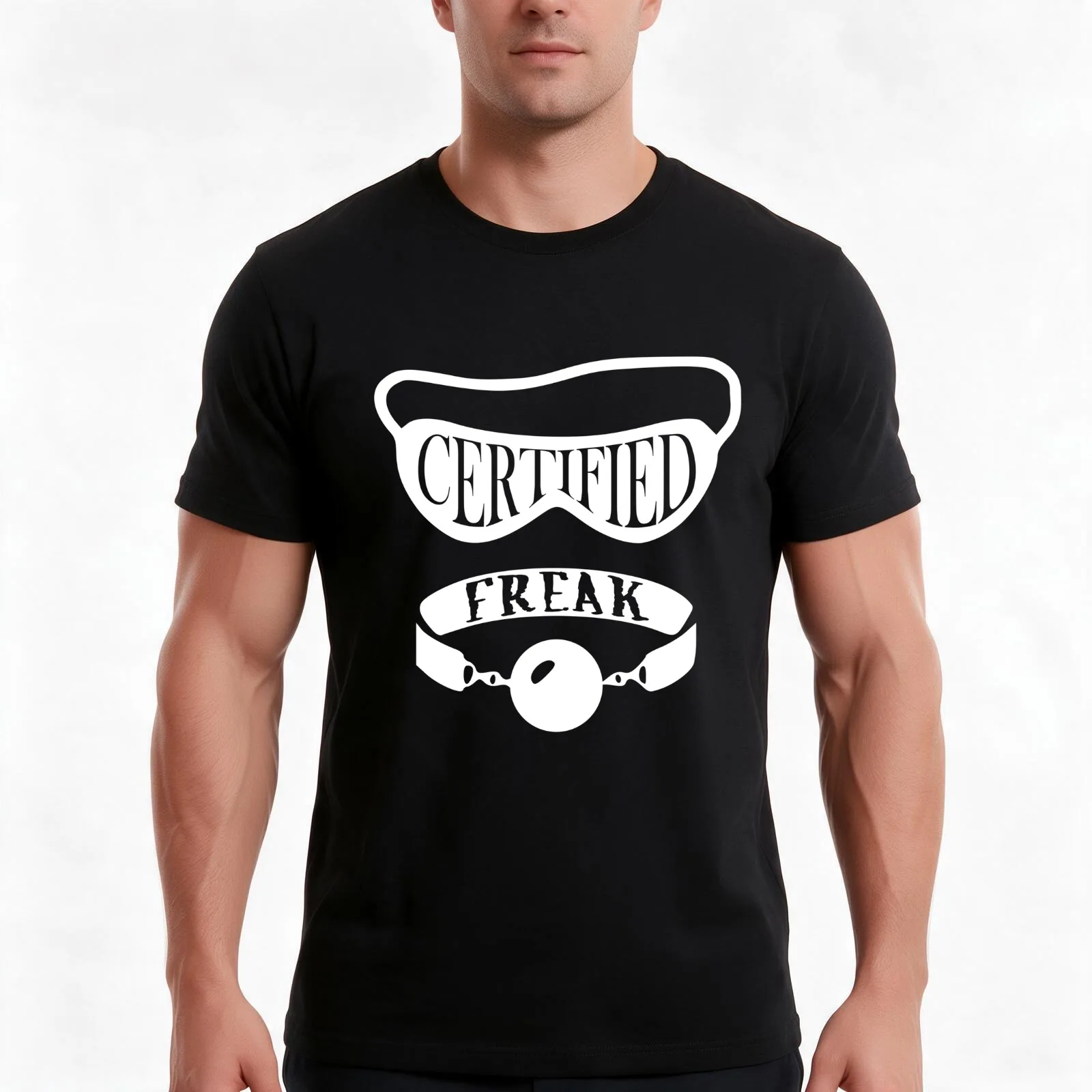 Certified Freak (white) T-Shirt Summer Casual Cotton Tee Oversized Streetwear Tops Vintage Graphic Print Unisex Men Women
