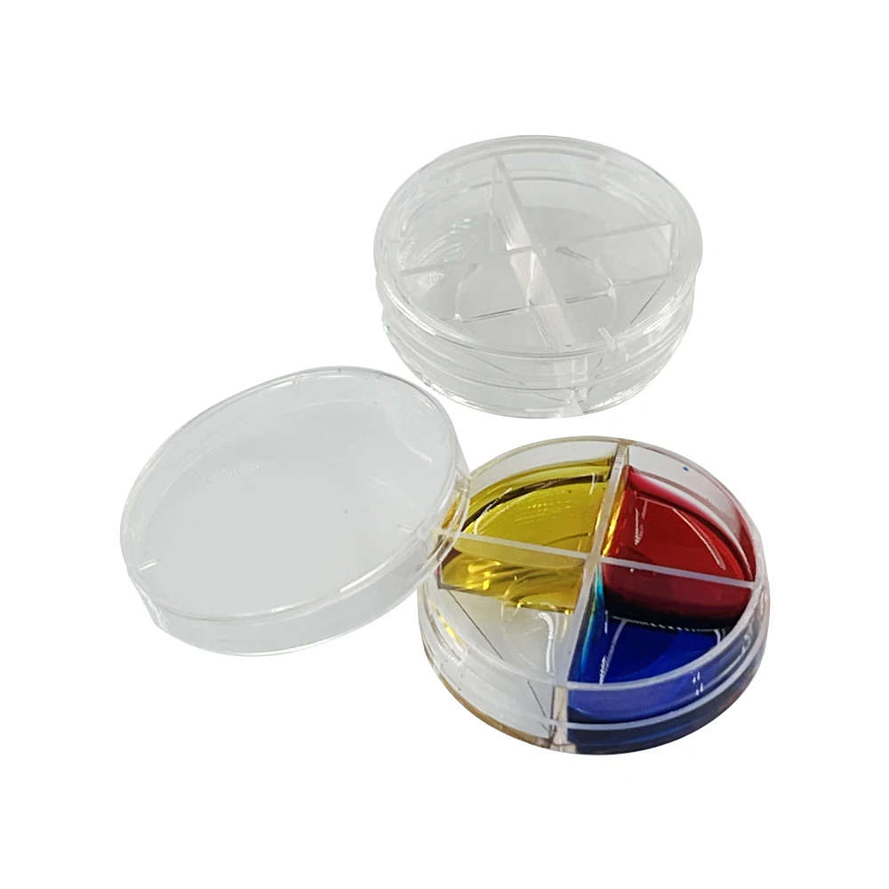 

10Pcs A 4 Chamber 39mm glass bottom dish 20mm Confocal Petri Dishes Confocal dishTransparen Cell Slide BioLab microscope