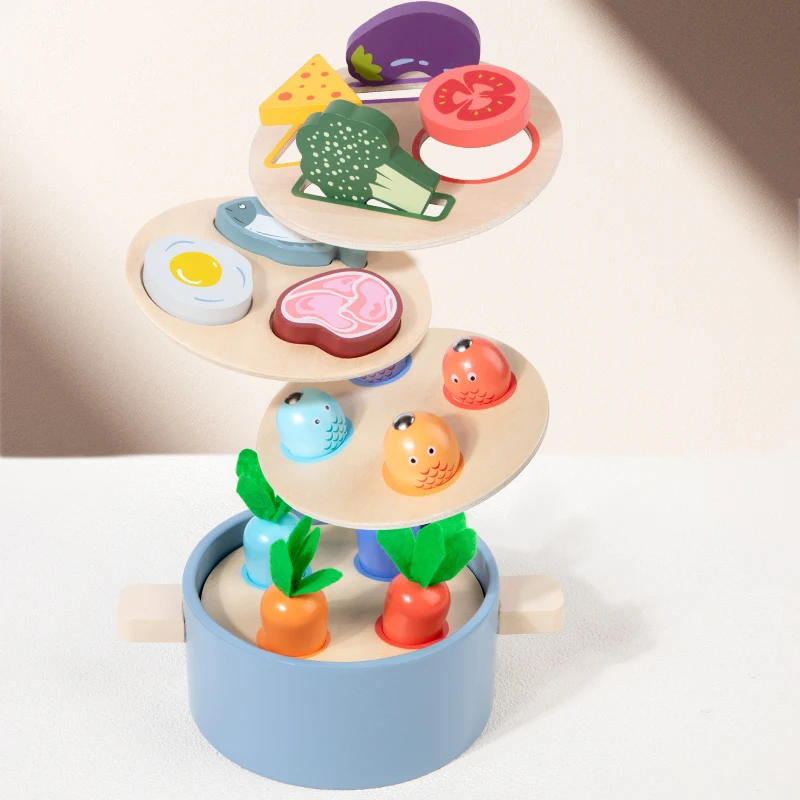 ชุดครัวสำหรับเล่นทำอาหาร หั่นผัก และต้มอาหาร—เด็กๆ สนุกสนานกับการจัดงานเลี้ยงอาหารจำลอง!