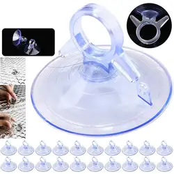 40PCS Suckers Car Sunshade Suction PVC Cups Hook Clear Rubber Plastic Suckers For Car Curtains Car Glass Window Decorations