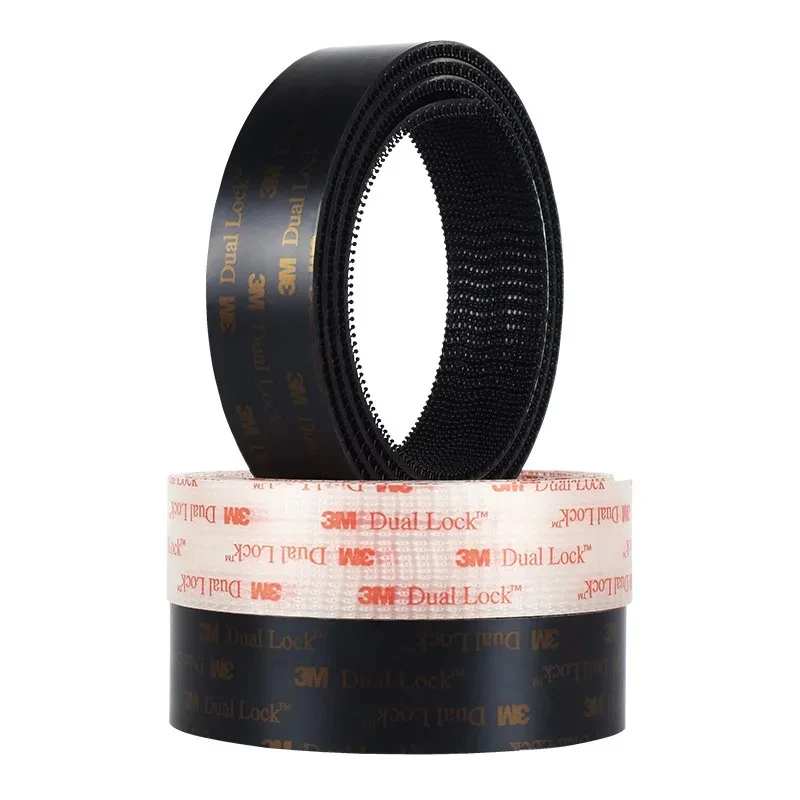 3M Dual Lock 3M tape, SJ3550CF, SJ3560CF, seta, sujetadores recerrables, cinta adhesiva negra