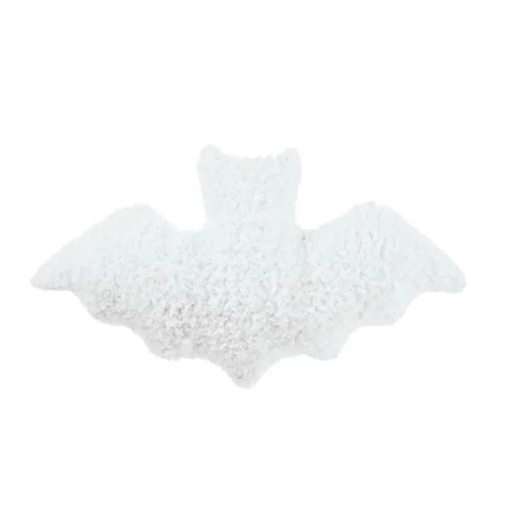 Gothic Material Bat Pillow Halloween Theme Black White Brown Animal Soft Fabric Bat Modeling Pillow For Girls