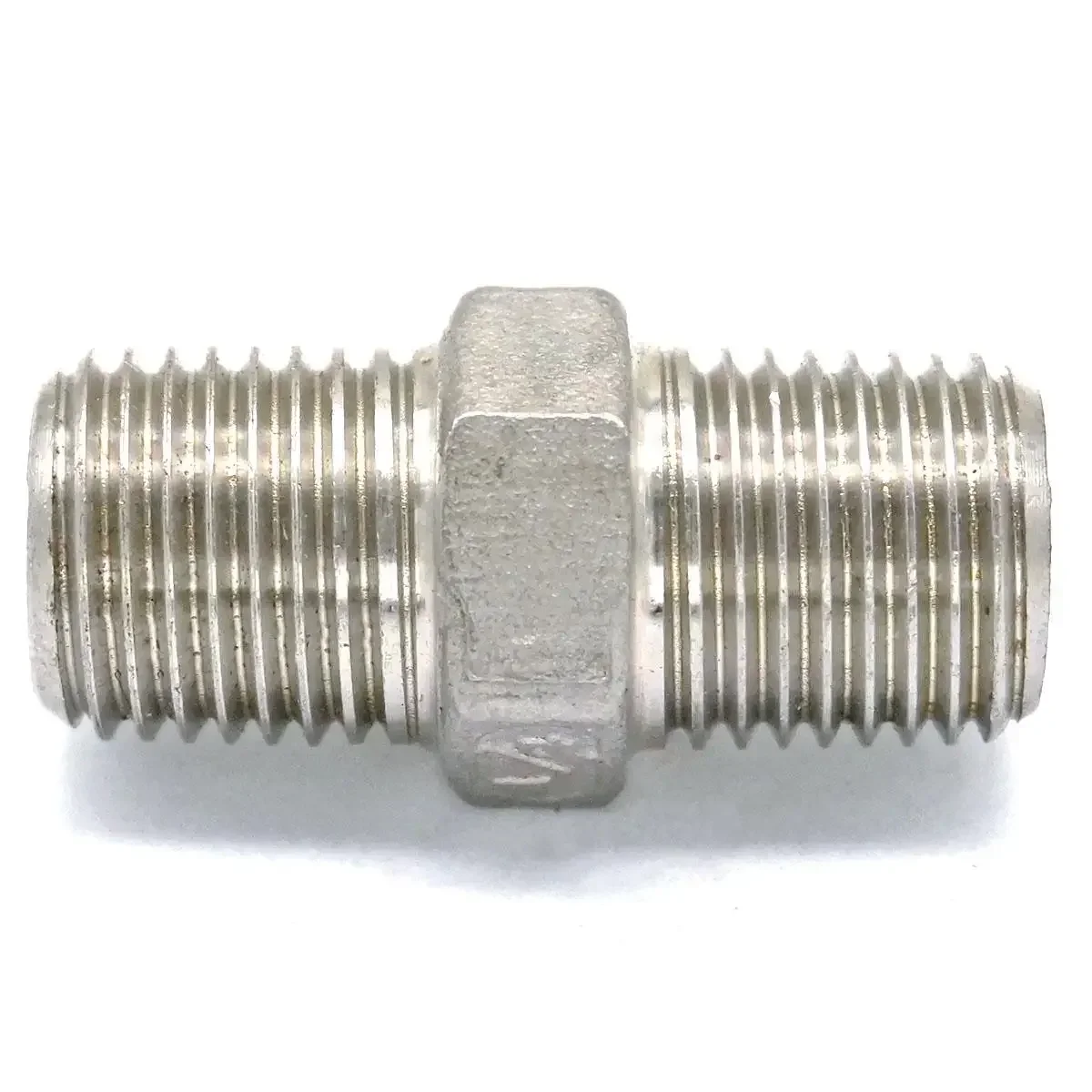 BSPT Macho Rosca Hex Nipple Union, 304 Stainless Pipe Fitting Connector, Acoplador para Água, Óleo, Ar, 143 PSI, 1, 4"