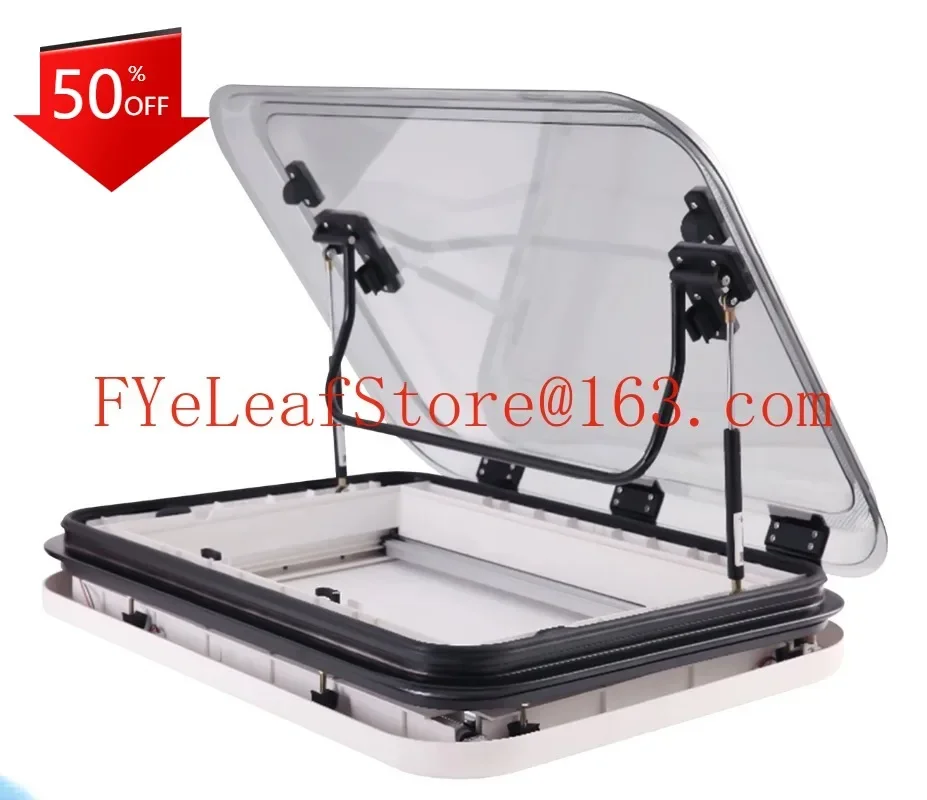 

customized Large Caravan RV Skylight Roof Vent Hatch 3-Size with LED Light 500/700/800 x 500mm Cut Out for Camper Motorhome