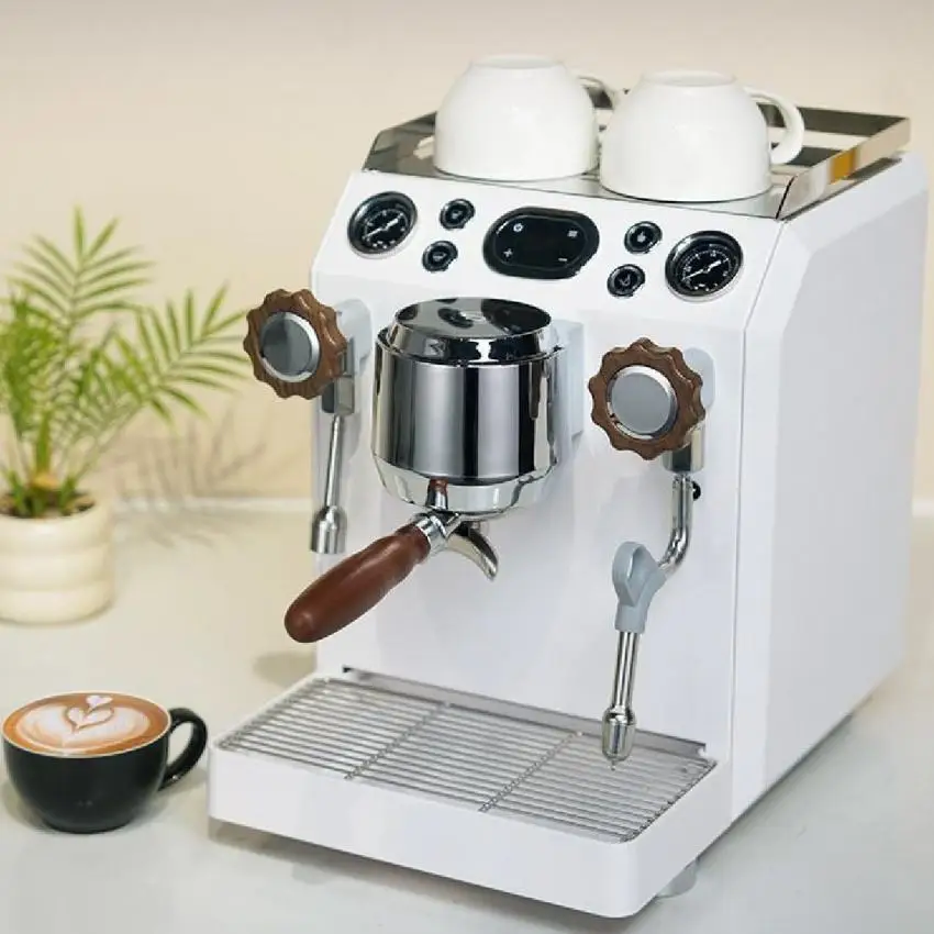 Best Selling Electric Espresso Machine Fast Brewing Cappuccino Maker Electromagnetic Pump Stainless Steel Housing For Hotels