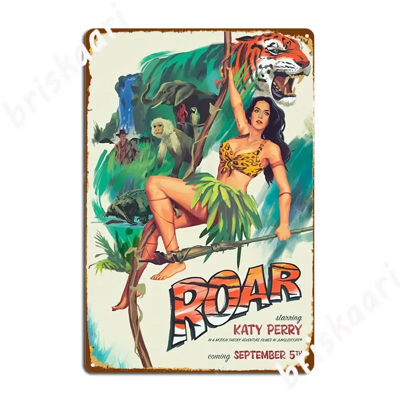 Vintage Roar Metal Sign Wall Plaque Club Bar Create Club Party Tin Sign Poster